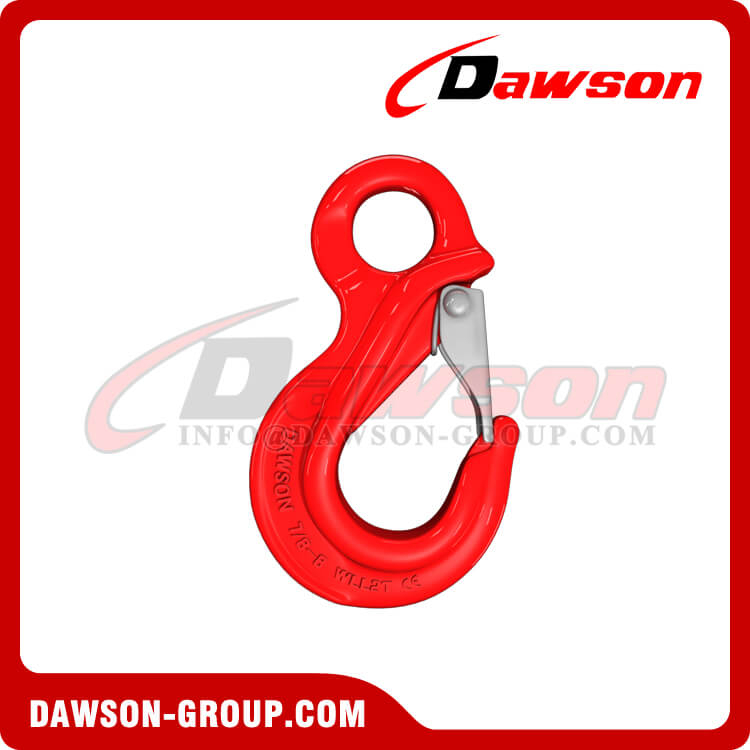  DS847 G80 6-22MM Eye Sling Hook with Latch for Wire Rope Lifting Slings