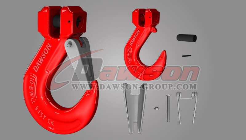G80 Clevis Sling Hook, Grade 80 Clevis Sling Hook with Cast Latch