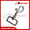 Stainless steel square swivel hook for straps