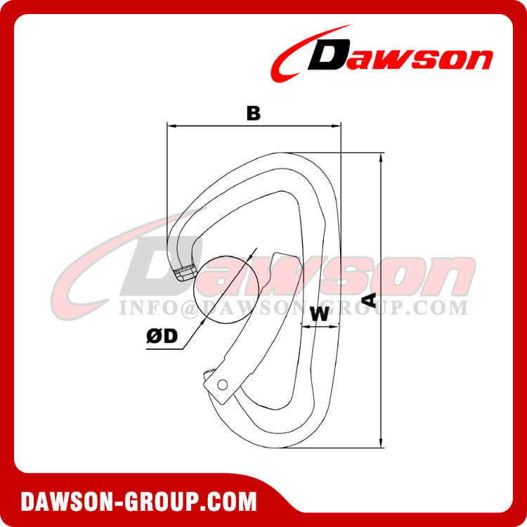 DS7801A Alloy Snap Hooks, Aluminium Alloy Snap Hooks - Dawson Group Ltd. - China Manufacturer