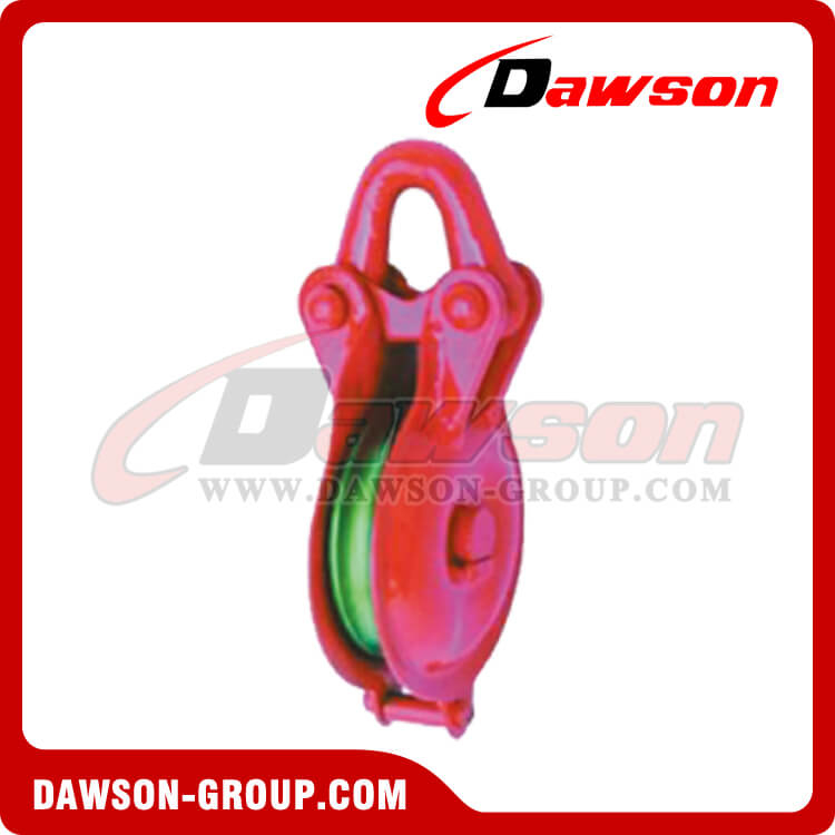 DS-B033 Yarding Block With Shackle Single Sheave Painted Orange Color