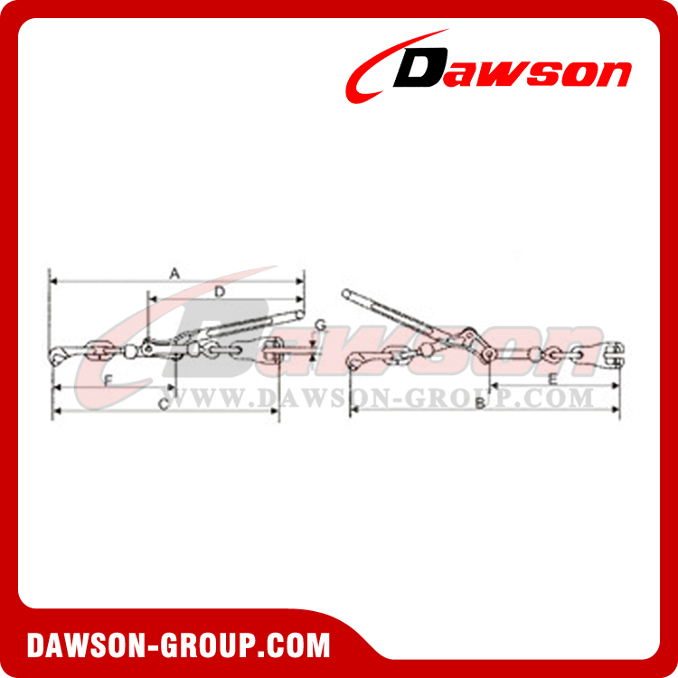 DSLLCH LEVER TYPE LOAD BINDER WITH CLAW HOOK - DAWSON GROUP LTD. - CHINA MANUFACTURER, SUPPLIER, FACTORY