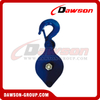 DS-B161 Blue Steel Snatch Block With Loose Hook