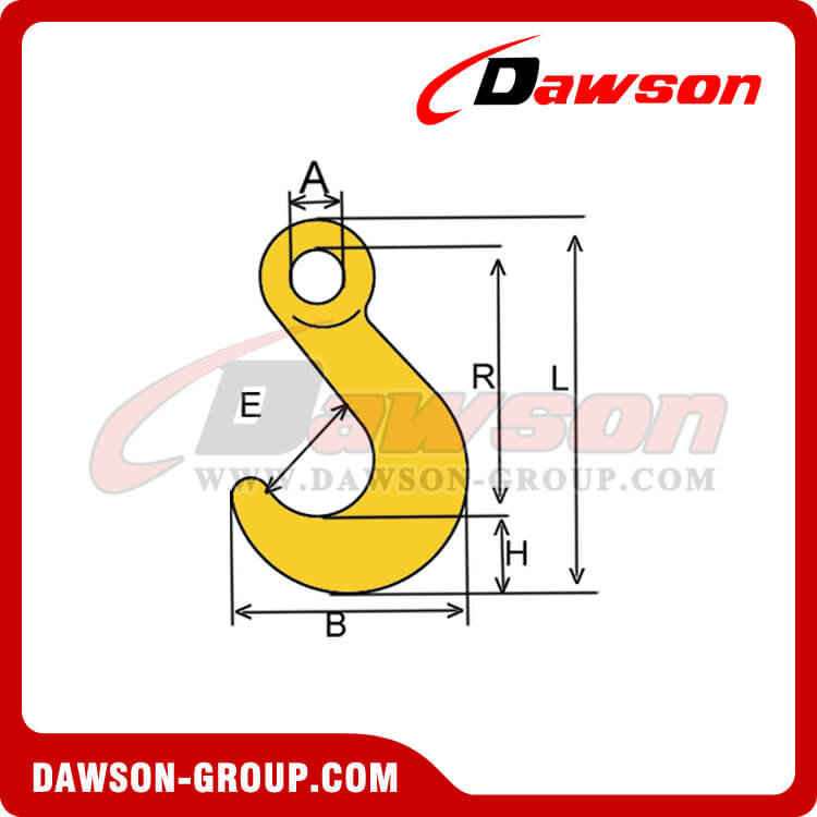 DS278 G80 13MM WLL 5.3T Alloy Hook, Lashing Components