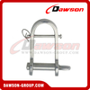Stainless Steel Plate Dee Shackle with Cross Bar