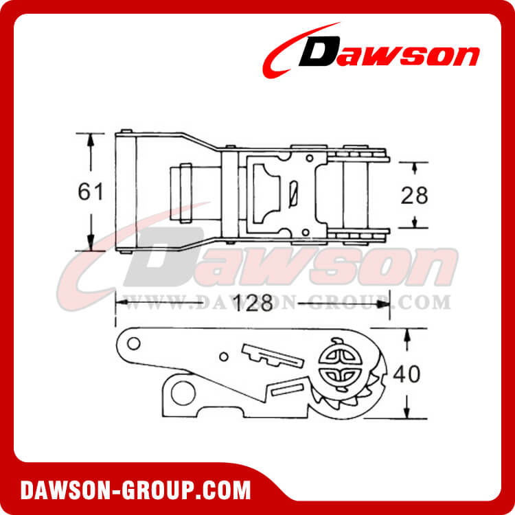 DSRB25151SS Stainless Steel Ratchet Buckle - China Manufacturer Supplier