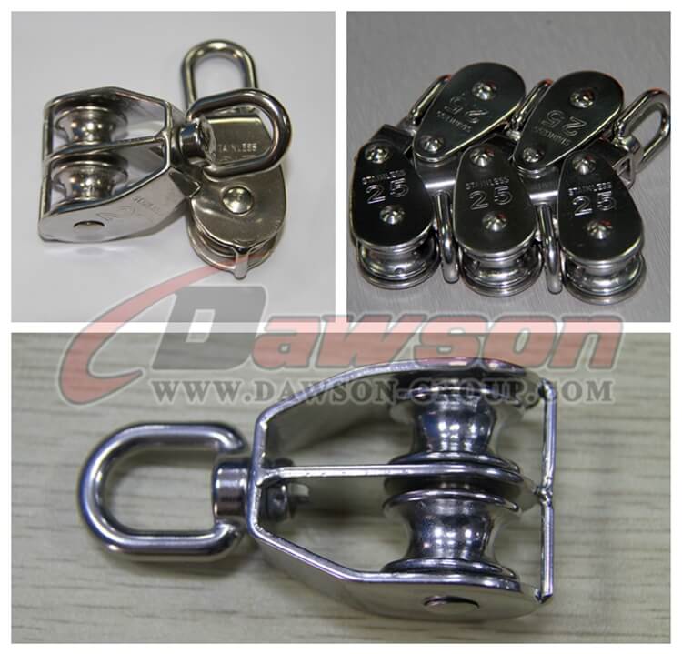 Vip Swivel Block Thread Stainless Steel Swivel Block Single Sheave, SS316 Pulley Block, SS304 ...