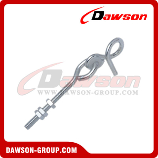 Stainless Steel Swing Hook with Bolt & 3 Nuts