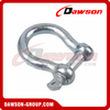 European Type Commercial Galv. Bow Shackle, Screw Pin Anchor Shackle