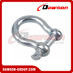 European Type Commercial Galv. Bow Shackle, Screw Pin Anchor Shackle