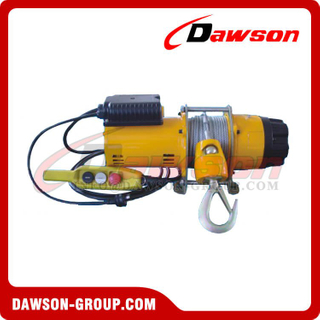 200kg 250kg 300kg Single Phase AC Electric Windlass with Steel Wire Rope, Light Duty Electric Lifting Winches