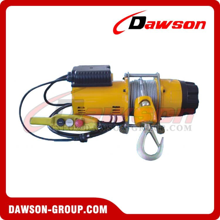 200kg 250kg 300kg Single Phase AC Electric Windlass with Steel Wire Rope, Light Duty Electric Lifting Winches