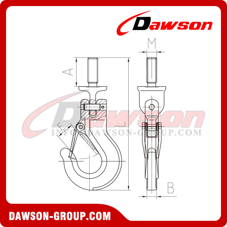 DS890 Clevis Sling Hook Components