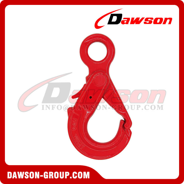 DS077 G80 7/8-16MM Special Eye Self-locking Hook for Crane Lifting Chain Slings