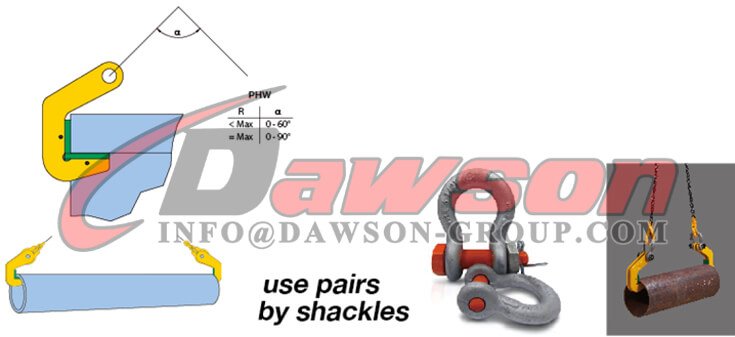 Application of Pipe Plate Clamp for Horizontal Lifting and Transporting - Dawson Group Ltd.- China Supplier