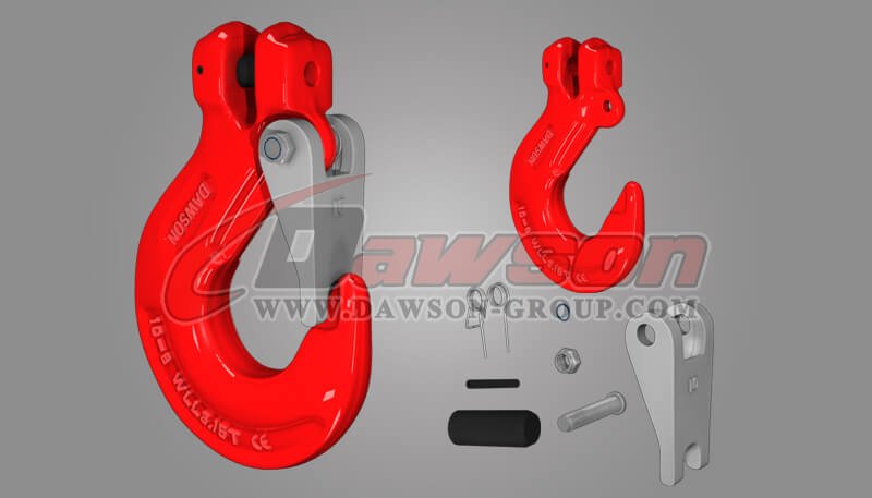 Grade 80 Clevis Sling Hook with Cast Latch for Chain Slings - Dawson Group Ltd. - China Manufacturer