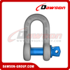 DAWSON Brand US Type Screw Pin Chain Shackles, Drop Forged Steel Bolt Type Anchor Shackle