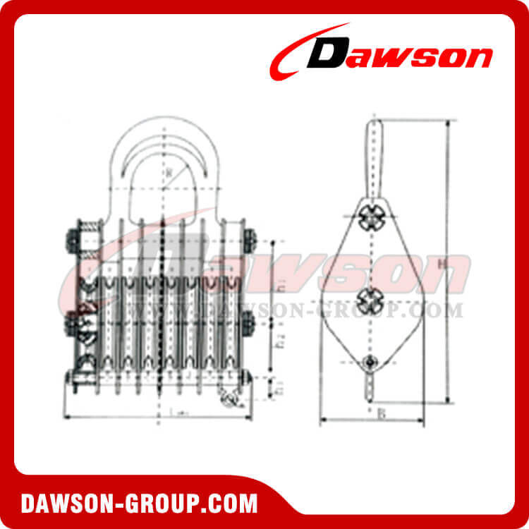 DSPB-F8 Rings Series Closed Eight Wheels Pulley
