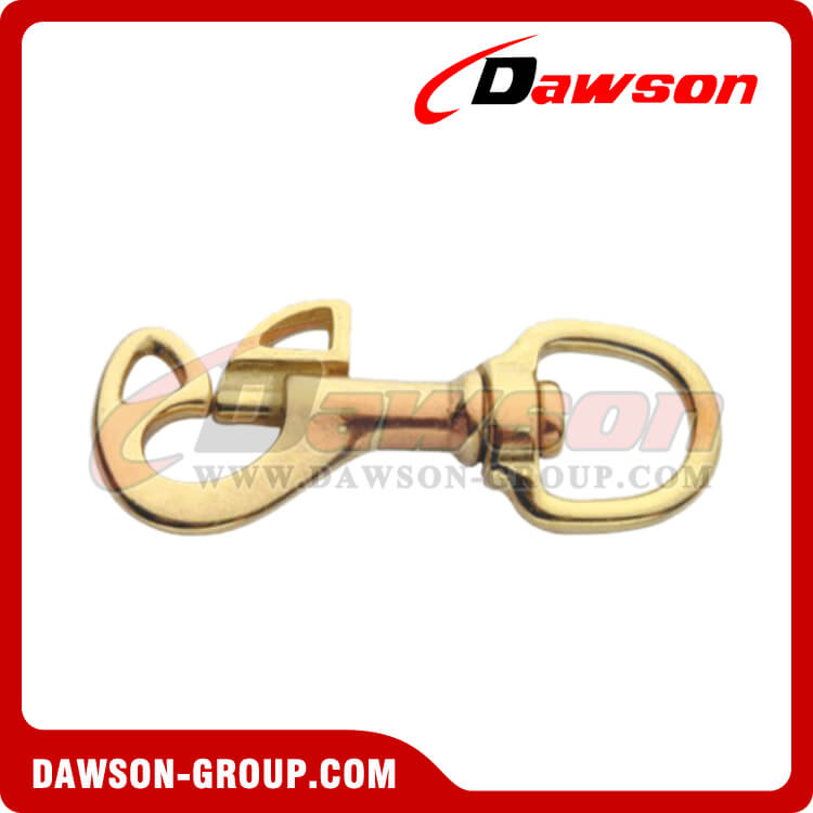 4979B Bolt Snap Swivel Round Eye, bronze casting bolt snap, solid brass