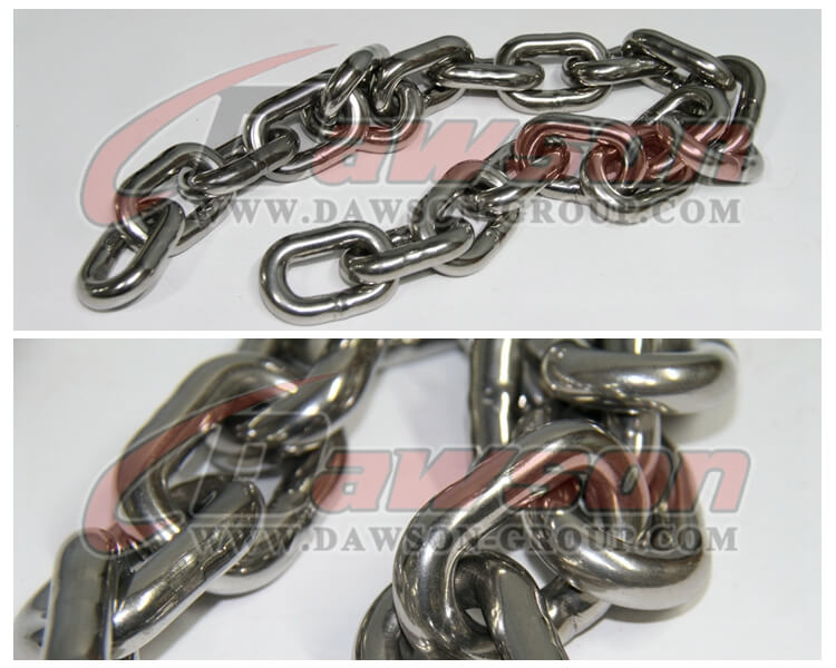 Stainless Steel DIN5685A Link Chain for Fishing & Aquaculture, SS304 ...
