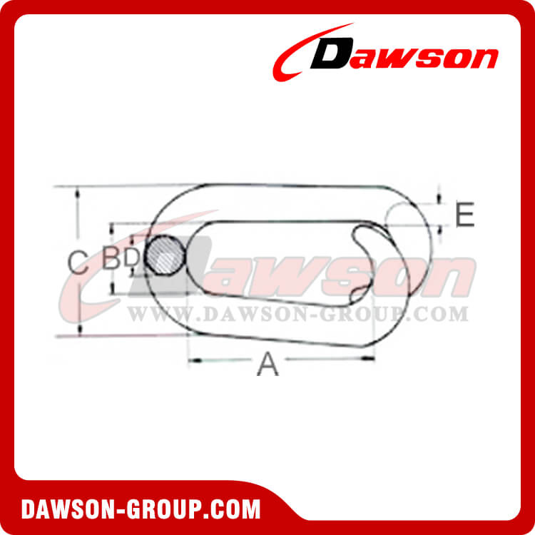 Galv. Repair (Lap) Link For Chain Link, repair lap link Dawson