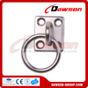 Stainless Steel Square Eye Plate with Ring