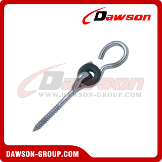 Stainless Steel Galvanized Swing Hook with Bolt and Plastic Washer
