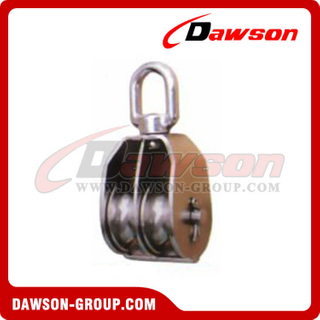 Stainless Steel Swivel Block Pully Double Sheaves