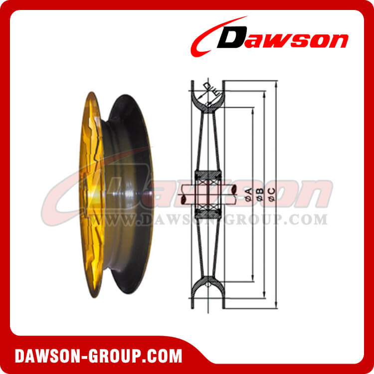 Wide Groove Pulley for Ship Unloader