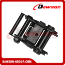 75MM 10T 22000LBS Short Ratchet Buckle for Tie Down Lashing, 3" 10000KG Ratcheting Lashing Buckle
