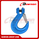 DS1004 G100 6-22MM Clevis Sling Hook with Safety Latch for Chain Sling Fitting