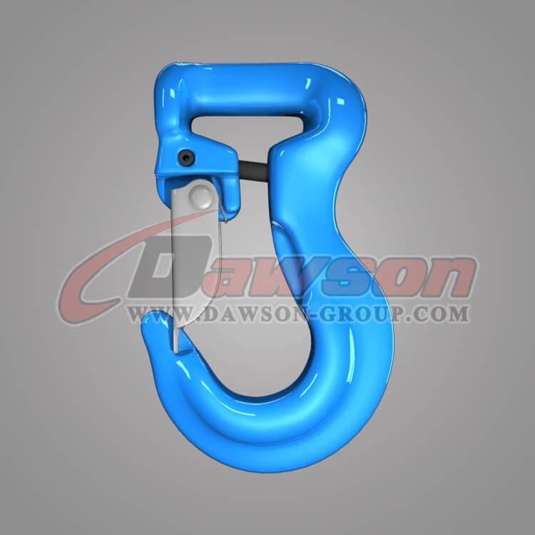 G100 Synthetic Sling Hook with Latch for Lifting Slings, Grade 100 Sling Hook - China Manufacturer