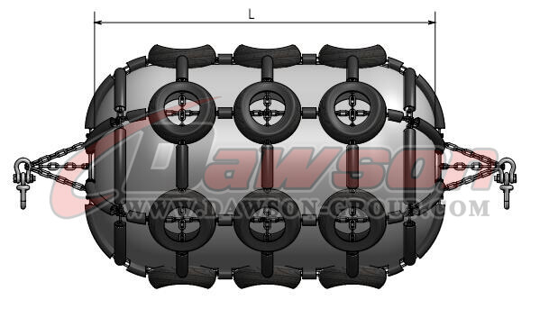 Pneumatic Rubber Fender with Chain and Swivel - Dawson Group Ltd. - China Manufacturer, Supplier, Factory