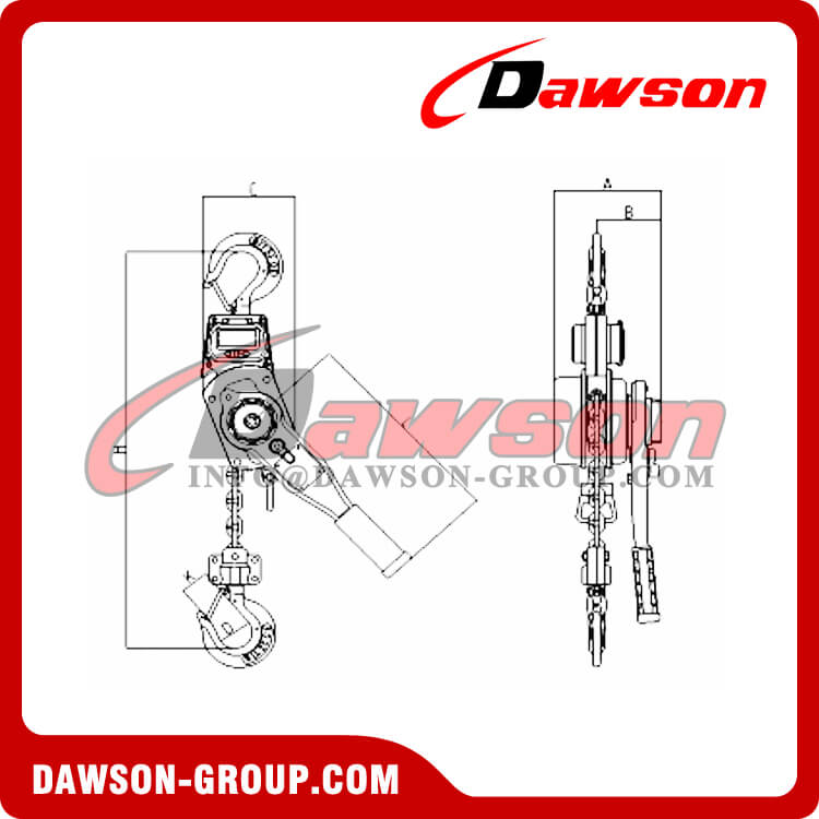 Crane Scale Lever Hoist with Display for 1Ton and 2Ton - Dawson Group Ltd. - China Supplier, Factory