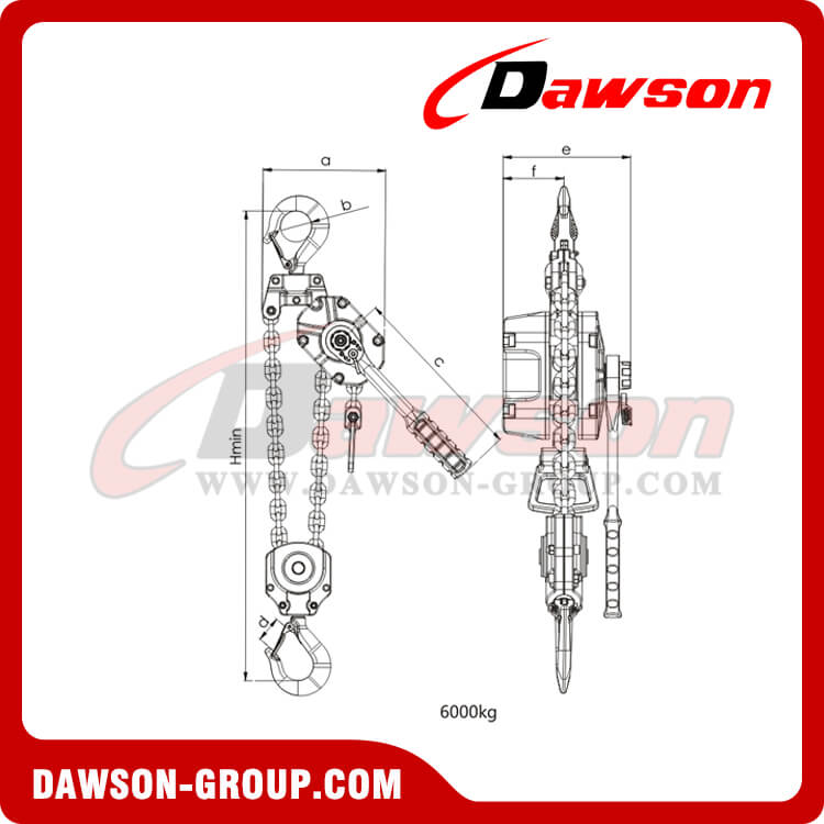 Painting of 6000kg Aluminum Alloy Lever Hoist - China Supplier
