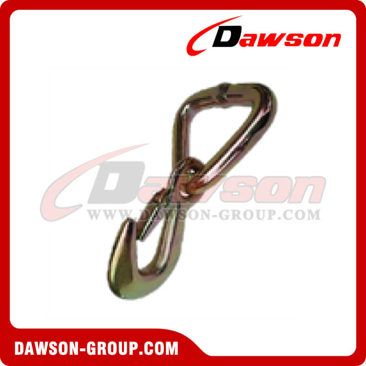 DS-HK-6+6004 BS 5000kgs/11000lbs Forged Eye Hook with Triangle Ring