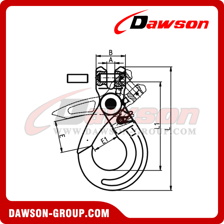 DS738 IMPROVED CLEVIS SELFLOCK HOOK - DAWSON GROUP LTD. - CHINA SUPPLIER