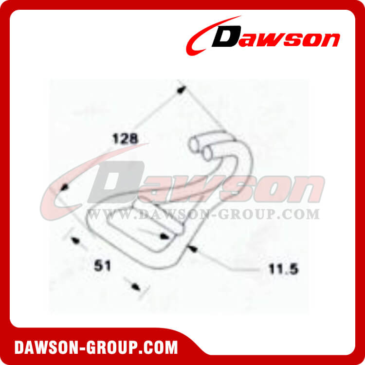 DSWH50510 B/S 5000KG/11000LBS Wire Hook