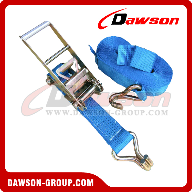 8000kg x 10m Ratchet Tie Down Straps EN12195-2, 75MM Web Lashing Strap ...