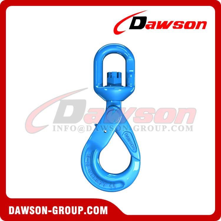 DS1007 G100 6-32MM European Type Swivel Self-Locking Hook for Crane Lifting Chain Slings