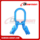 DS1067 G100 6-16MM Forged Master Link + G100 Eye Grab Hook with Clevis Attachment for Adjust Chain Length × 2