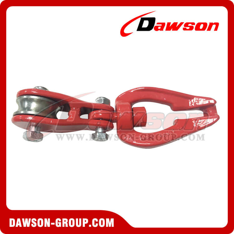 DS930 G80 7-8MM WLL 2T Swivel Pulley Connector with Roller Sheave for Forestry Logging