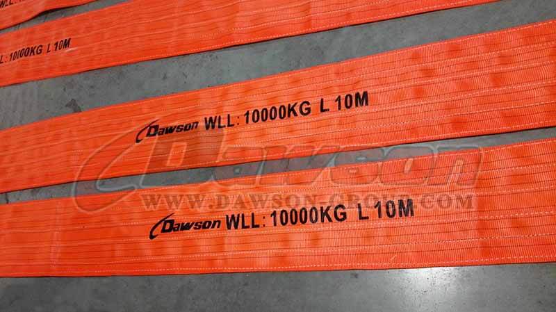 China Dawson WLL 10 Ton Polyester Webbing Slings for Lifting - Manufacturer, Supplier