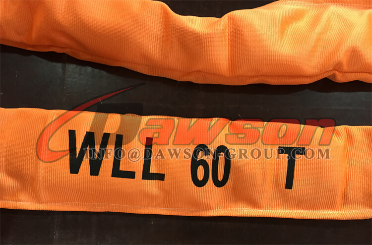 WLL 250T Polyester Round Slings, 250000kg Heavy Duty Endless Type