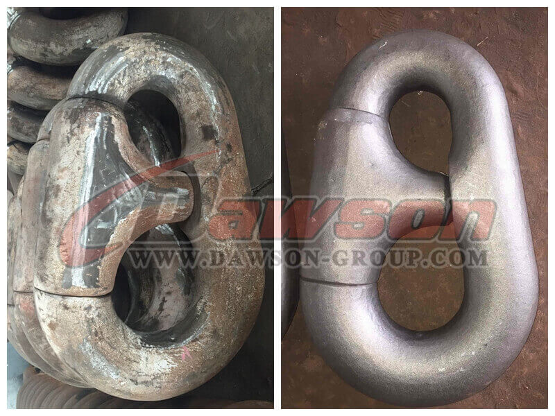 C Shaped Detachable Chain Connecting Link for Oil Platform Mooring Chain, bow shackle, Marine
