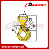 DS236 G80 WLL 2.2T Long Body Forged Steel Clevis Self-locking Hook for Web Sling