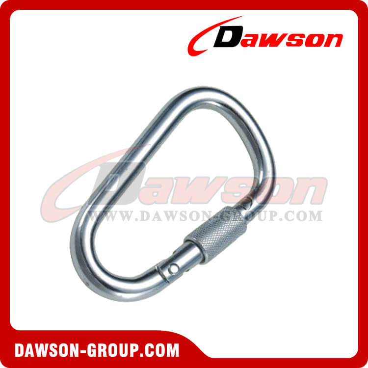 Stainless Steel D Type Snap Hook with Screw