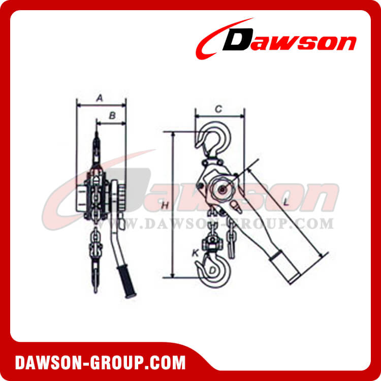 DS-HSH-A 610 Series Lever Block for Bulk Strapping