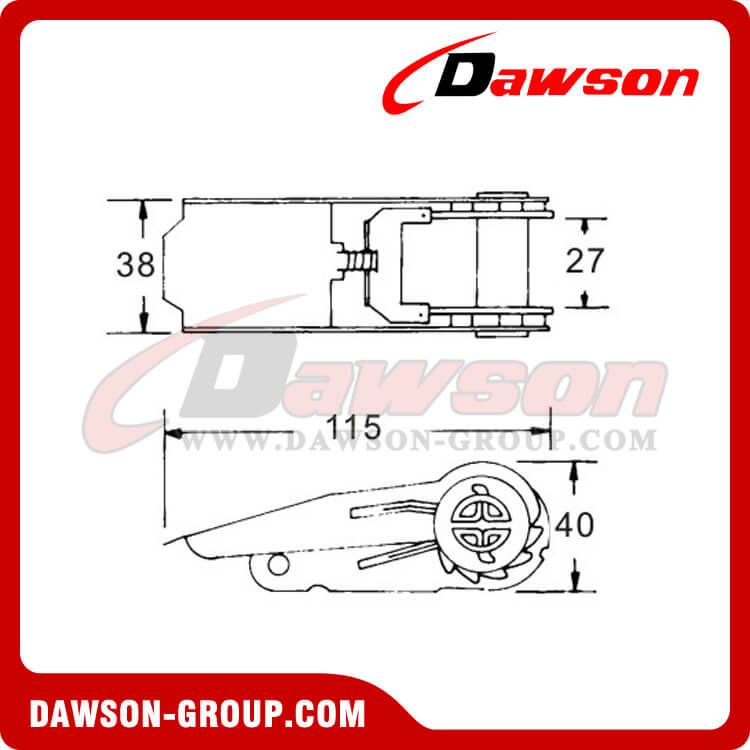 DSRB25081SS Stainless Steel Ratchet Buckle - China Manufacturer Supplier