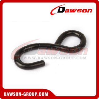 DSSH25051B B/S 500KG/1100LBS Forged Steel S Hook with Black Coating 